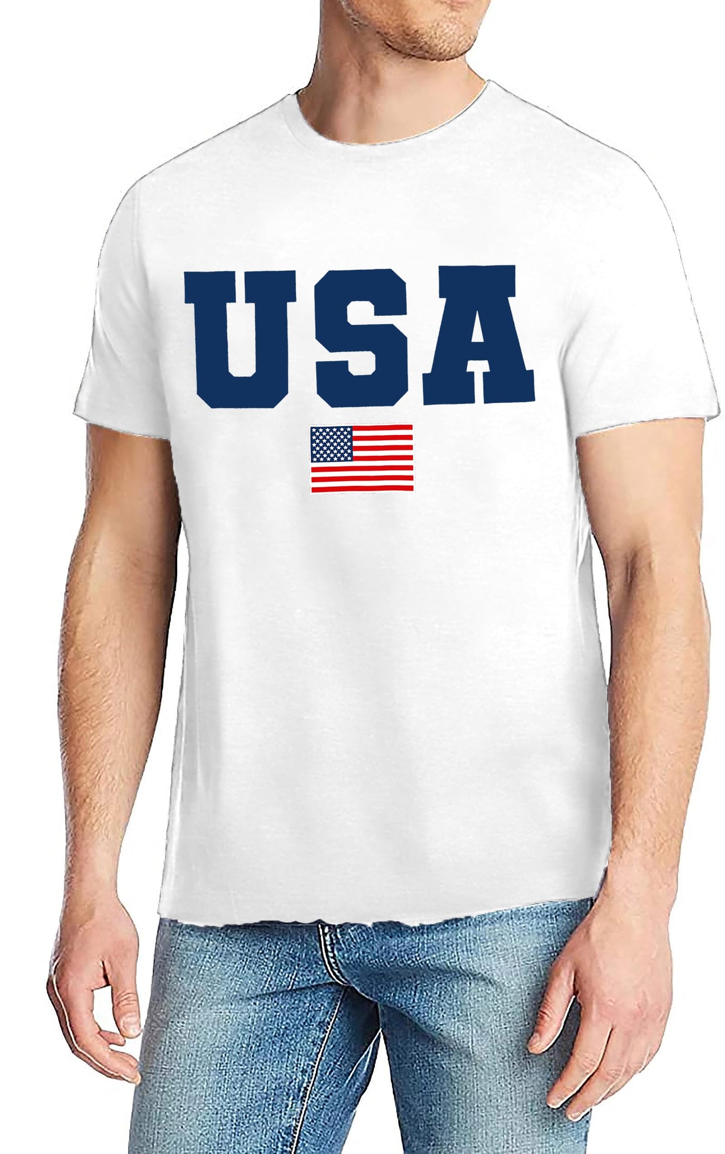 American Flag Shirts Men: USA T Shirt 4th of July Shirt Patriotic Tops Casual Short Sleeve T-Shirts