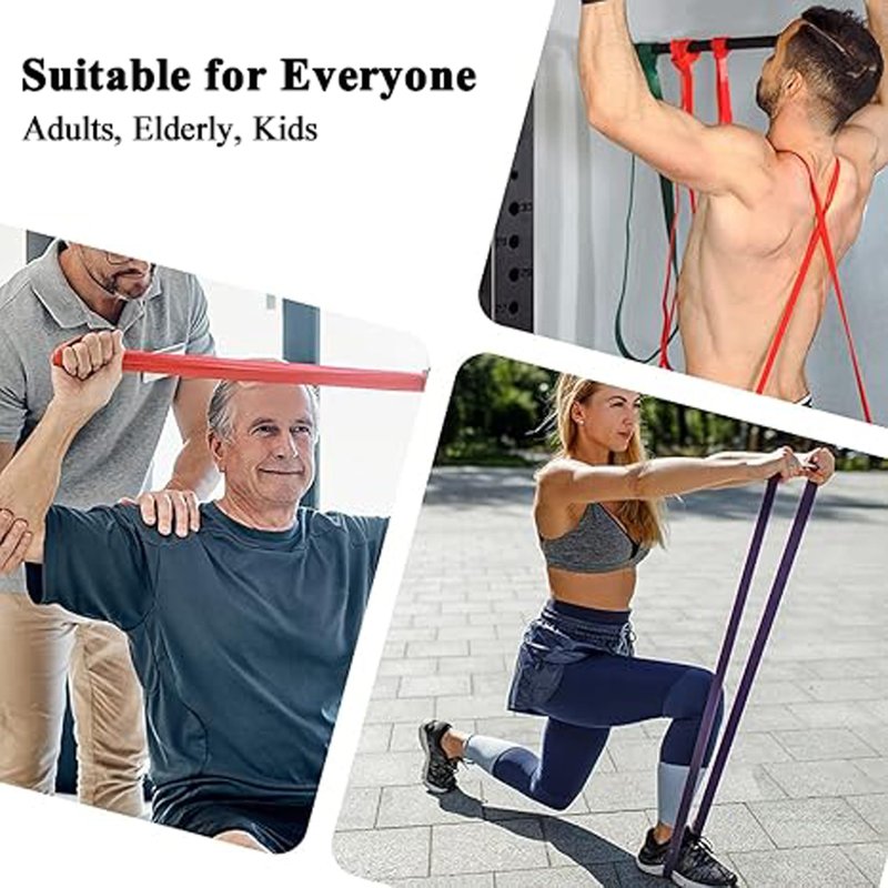 PROIRON Resistance Bands Pull Up Assistance Bands Comfortable Anti-Slip Exercise Bands for Pull up Dip Squat Gym Workout Physical Therapy Stretch Bands for Men & Women - Length 82inch（208cm）
