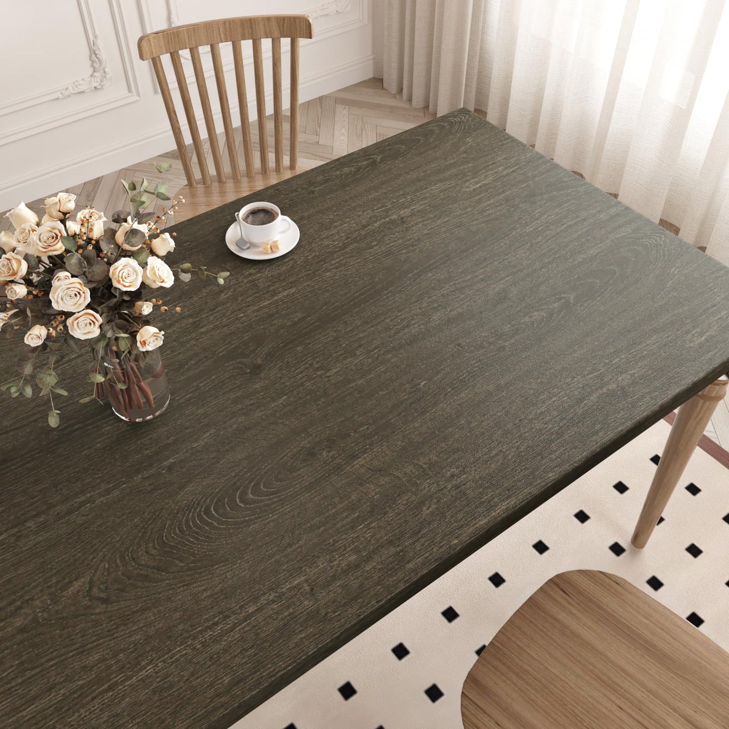 WESTICK Brown Wood Contact Paper Peel and Stick Countertops Waterproof Walnut Wood Wallpaper Vintage Wood Grain Countertop Contact Paper for Cabinets Drawers Office Desk Wood Vinyl Wrap 15.8" x 78"