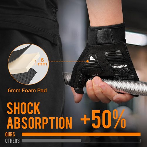 ATERCEL Gym Workout Gloves - Lightweight Weight Lifting Gloves with Excellent Grip for Men & Women