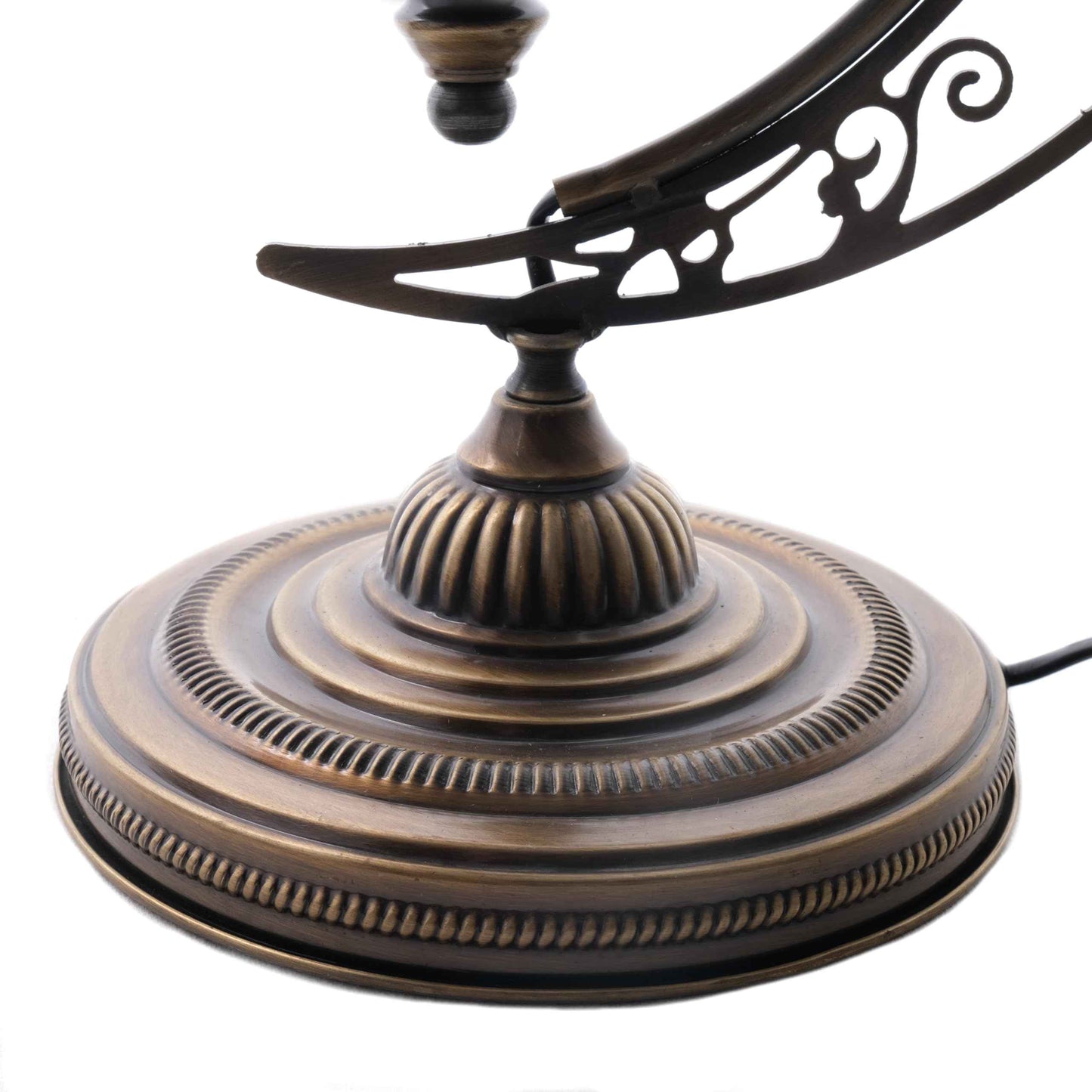 Asylove Turkish Moon Lamp, Mosaic Moroccan Table Lighting, Standing Turkish Lamp, Decor Home Floor Lighting Accessory, Total Dim. 7.5 x 11 x 18 inches (Turquoise)