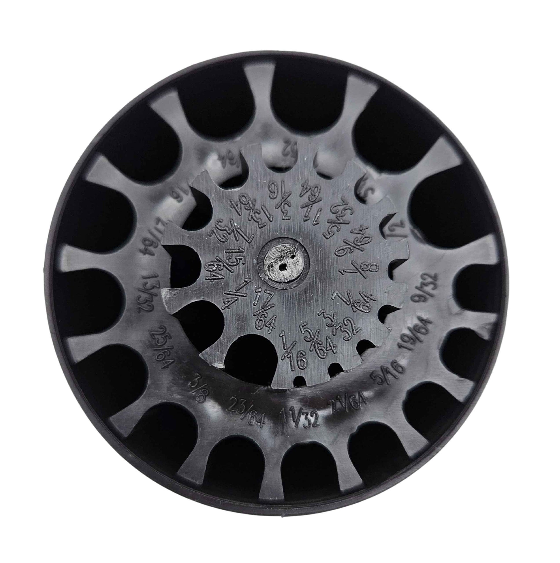 Drill America Empty Drill Bit Index/Case, Holds 29 Sizes, Round Plastic Bit Cooler, 1/16-1/2 by 64ths