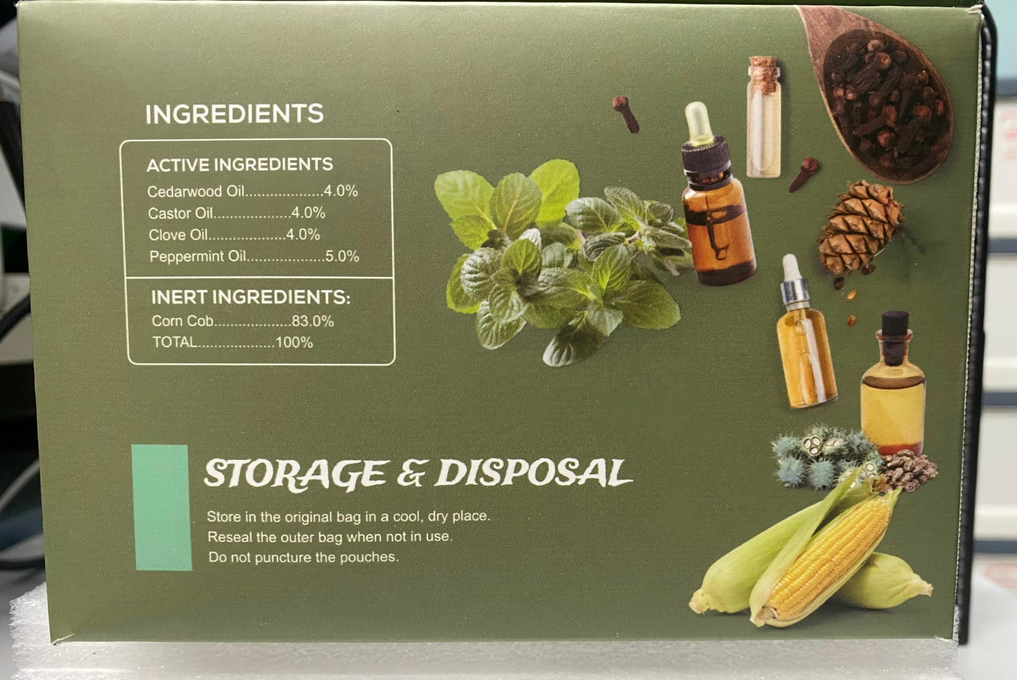 Rodent Repellent Pouches, 24 Pack Peppermint Oil