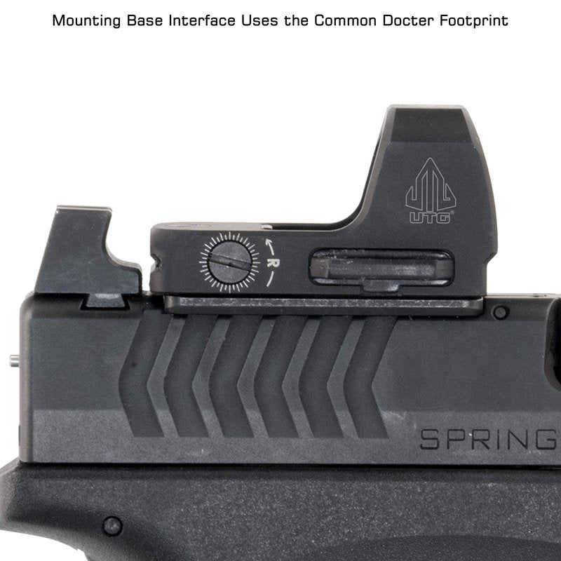 UTG OP3 Micro SL, Red 4.0 MOA Single Dot, Side Loading, Black