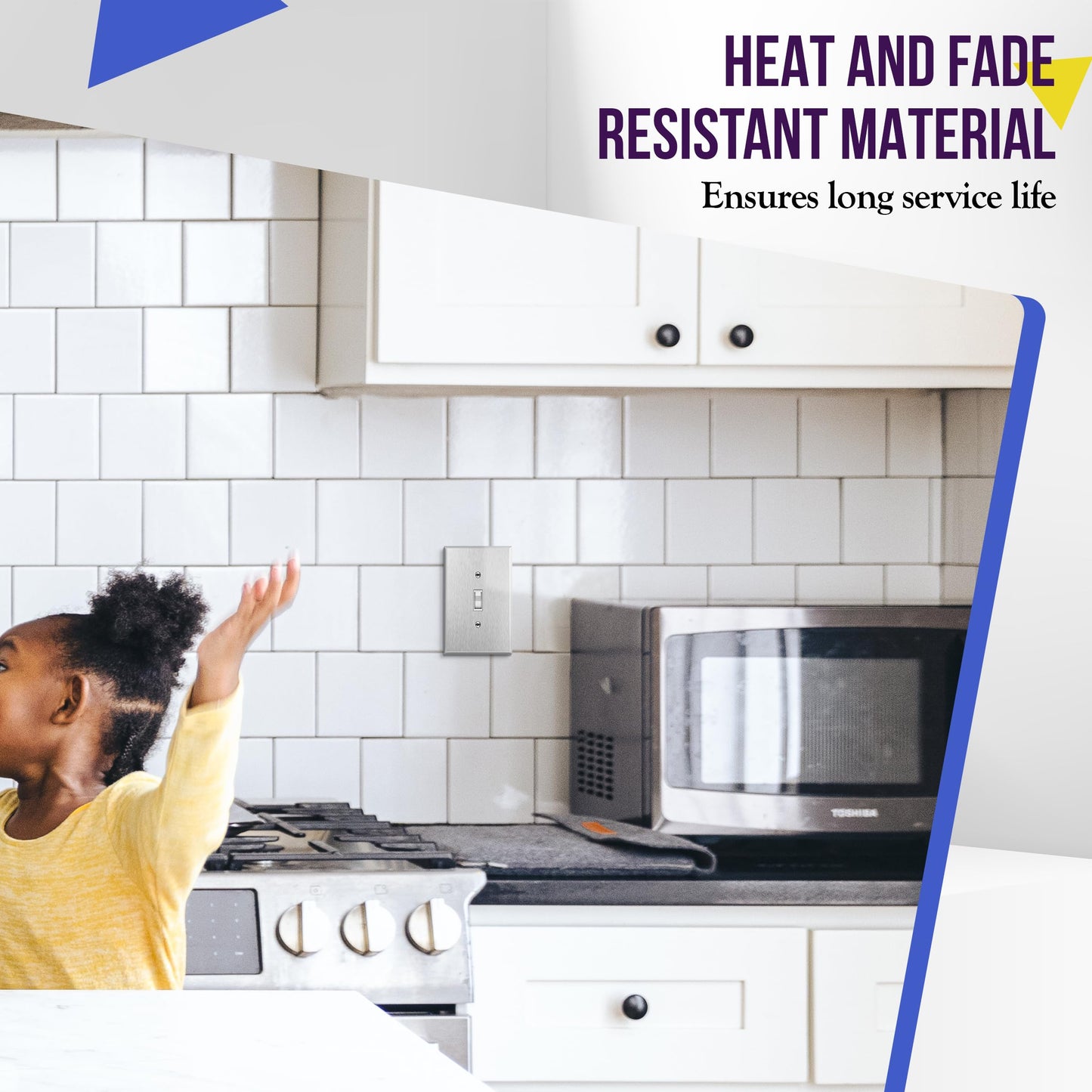 ENERLITES Toggle Light Switch, Single Pole, 15A 120-277V, Grounding Screw, Residential Grade, UL Listed, 88115-W-5PCS, White (5 Pack)