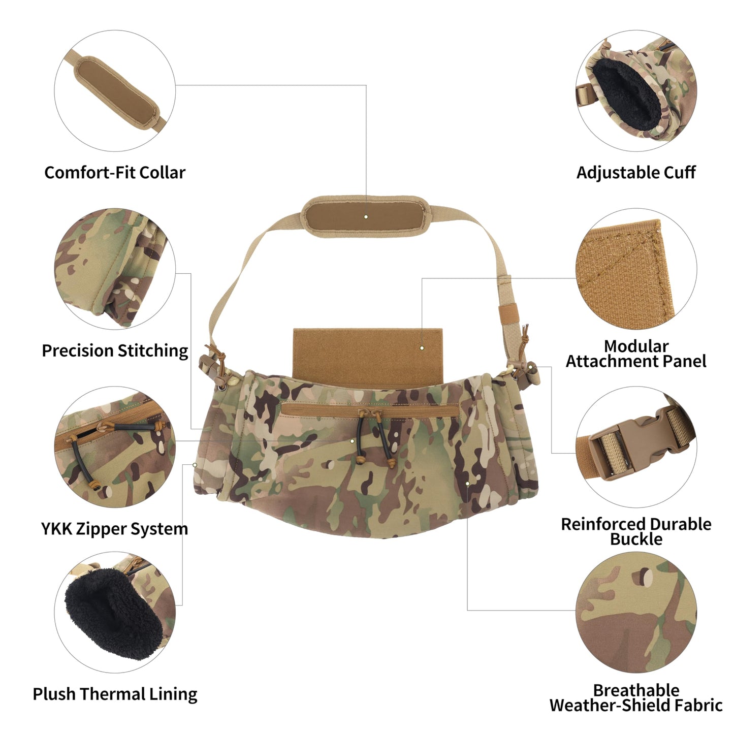 WildeLight Tactical Hand Warmer Pouch, Youth Football Hand Warmers, Portable Drop Hanger Waist Handwarmer Pouch (MC)