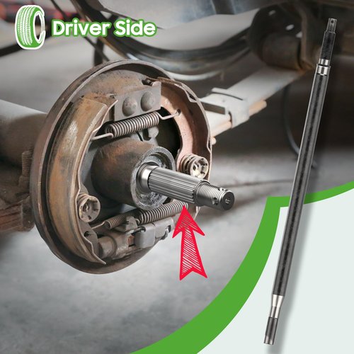 10L0L Golf Cart Driver Side Rear Axle Shaft with Bearing Seal Kit Fits EZGO TXT/Medalist Electric1994-2013,Replace OEM 20377G11