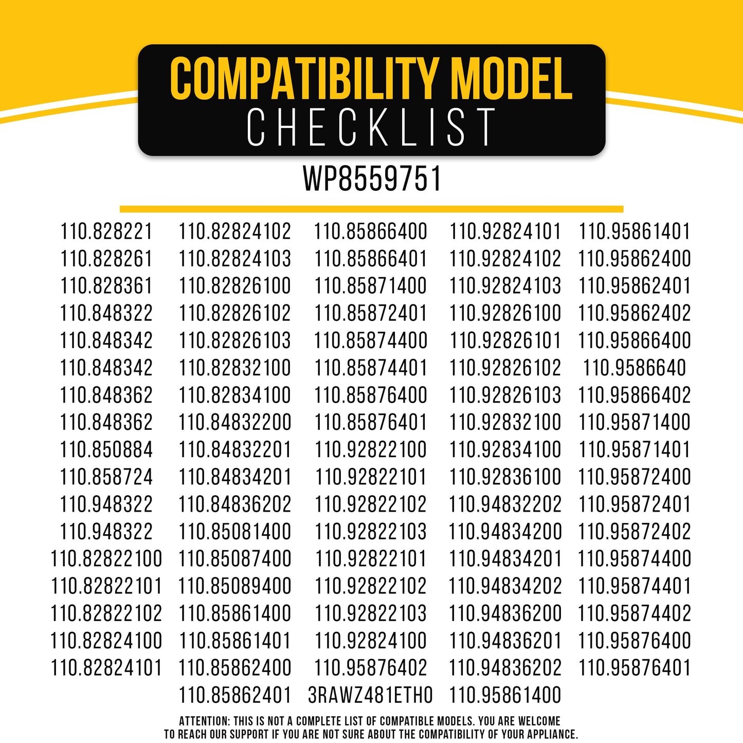 PartsBroz WP8559751 Door Handle - Compatible with Whirlpool Kenmore Dryer - Replaces 8559750 8559751 8519332 110.82832100 110.84832200 110.84834200 110.84834201 110.84834202 110.84836202 110.85089400
