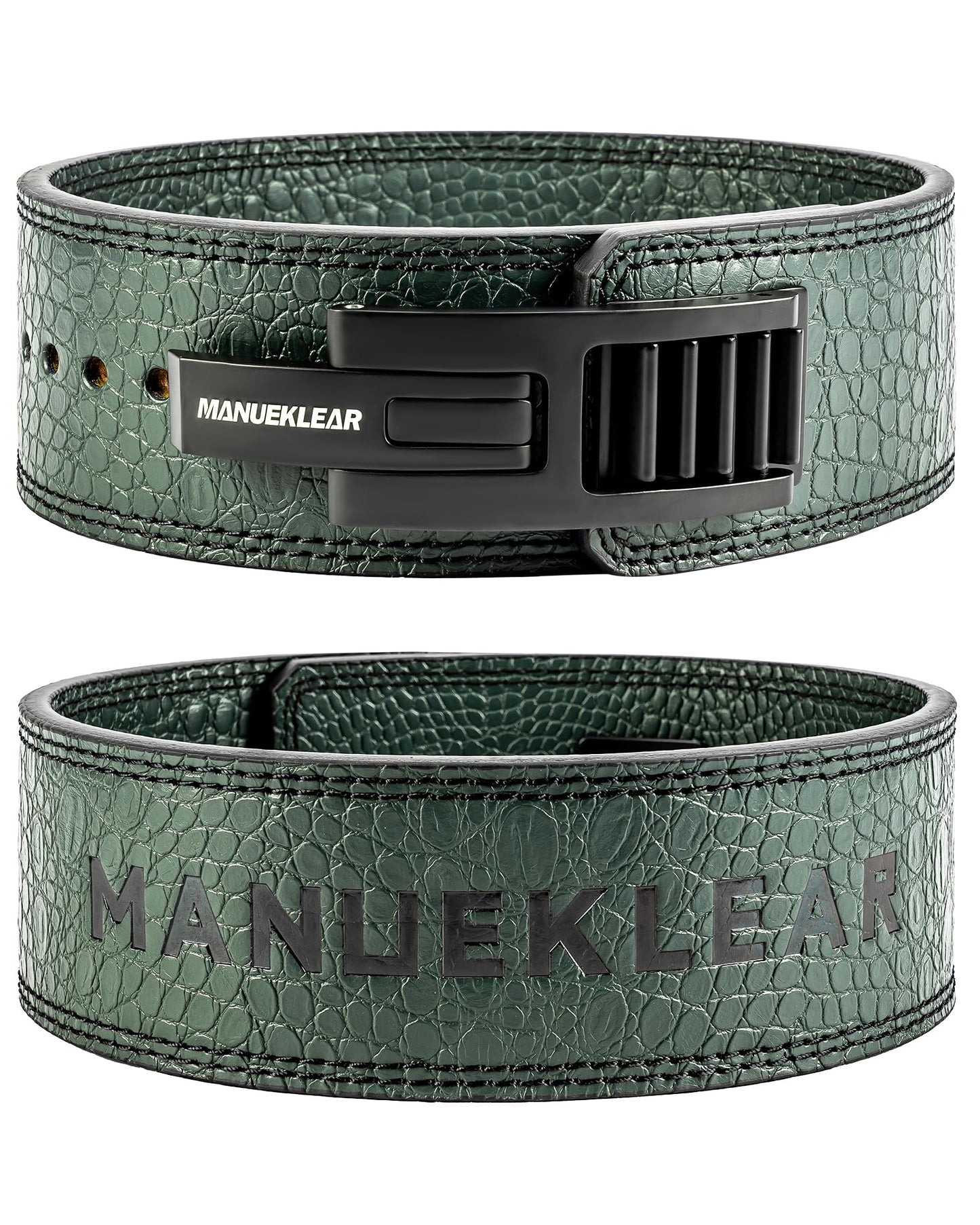 MANUEKLEAR Lifting Belt Lever for Men Women, 10mm Quick Locking Lever Belt Weightlifting with Adjustable Buckle, Lever Weight Lifting Belt for Powerlifting & Deadlifts
