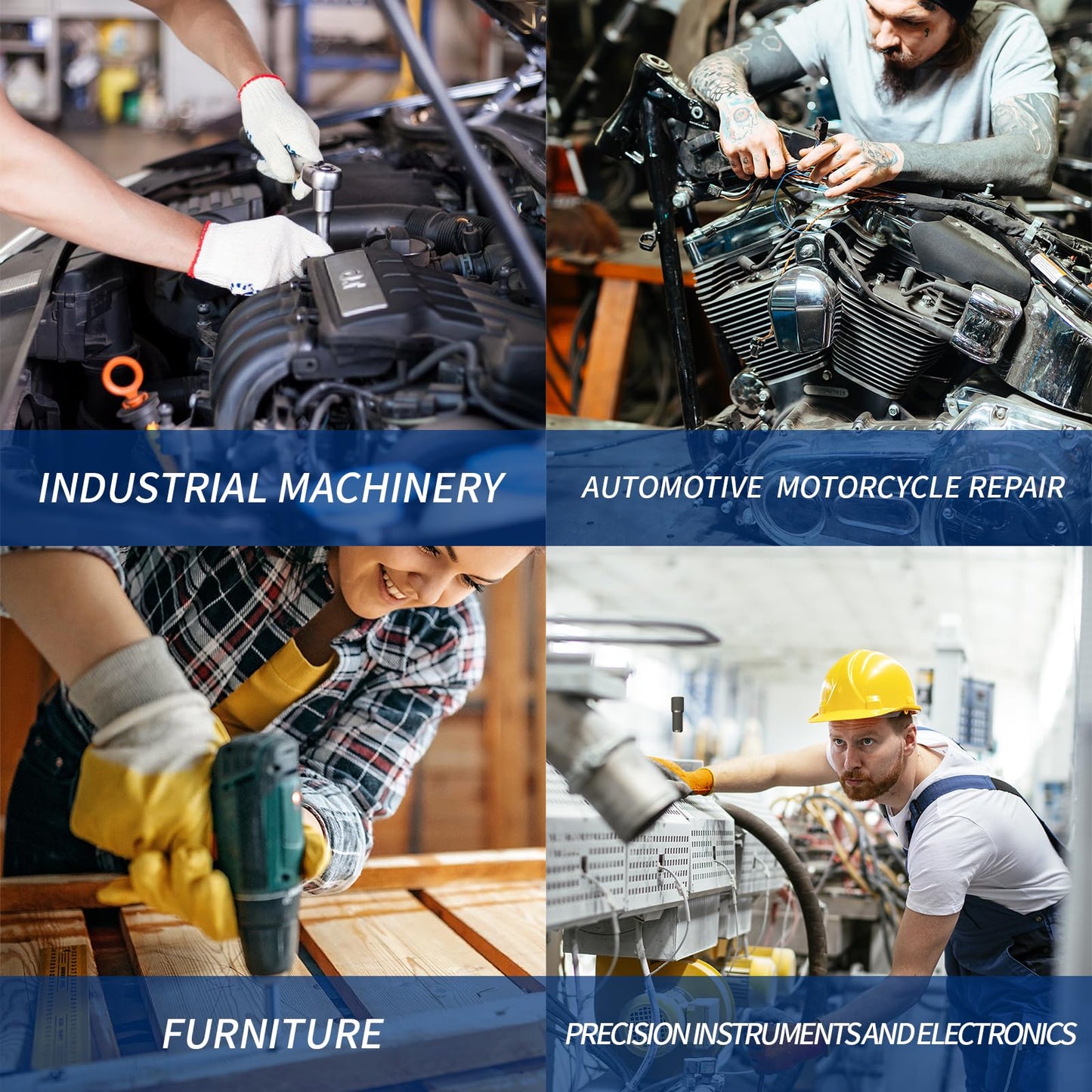 Lag Screws 3 Inch, 50PCS Heavy Duty Construction Screw, Structural Wood Screw #14 x 3, Rust Resistant, Washer Head, Black Coated Exterior Wood/Lag Screws Hex Socket Included