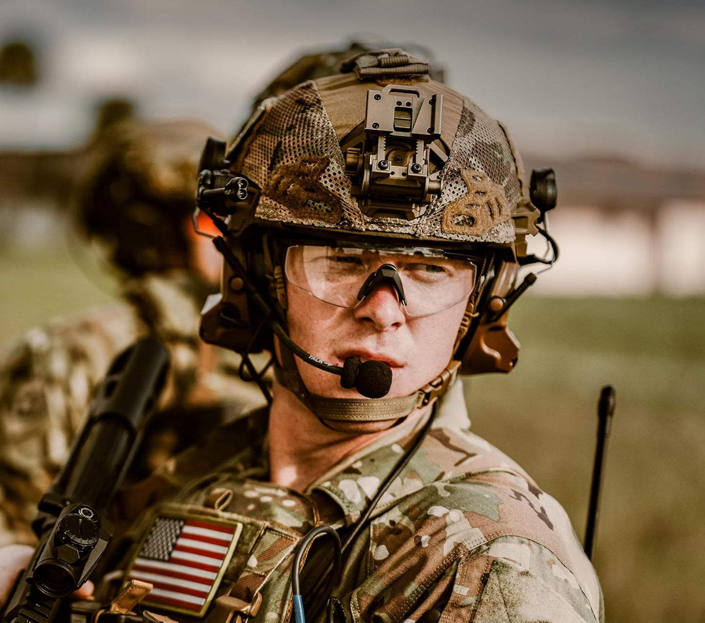 Wiley X Saber Advanced Shooting Glasses - ANSI Z87.1+ Safety Sunglasses for Men & Women | Matte Black Frames, Clear Lenses