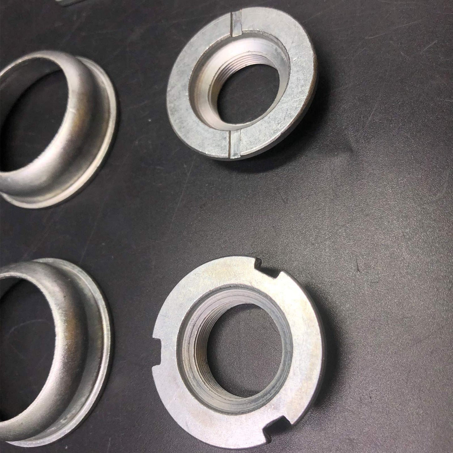 2" Cup Bottom Bracket Set,One-Piece Bottom Bracket Cup Set Bearings Included,Silver