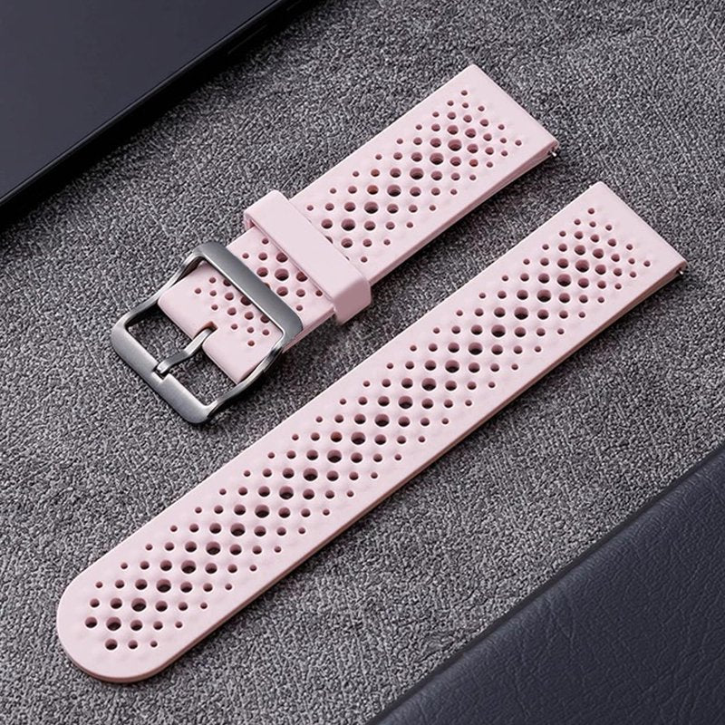 Lamshaw Compatible for EmeTerm Explore Bands, Sport Desgined Silicone band with Metal Buckle Compatible for EmeTerm Explore (2 Pack-Black+Pink)