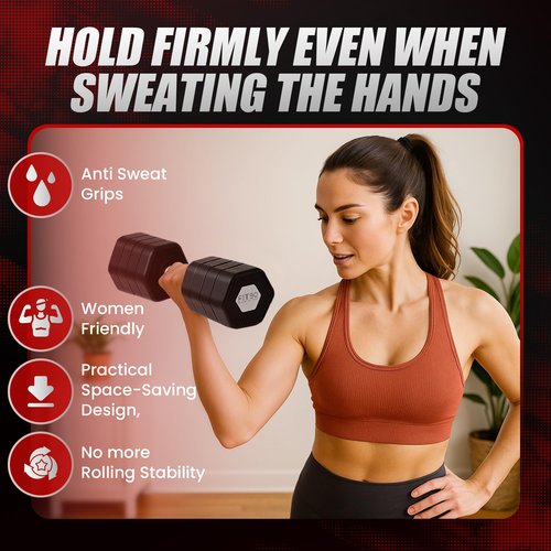 FIT90 20Lbs Adjustable Dumbbell Set with Resistance Bands for Working Out – 2-Pcs Weights Dumbbells Set with 4-Pcs Stretch Bands for Exercise – Quick Adjustment – Comfortable Grip (PINK)