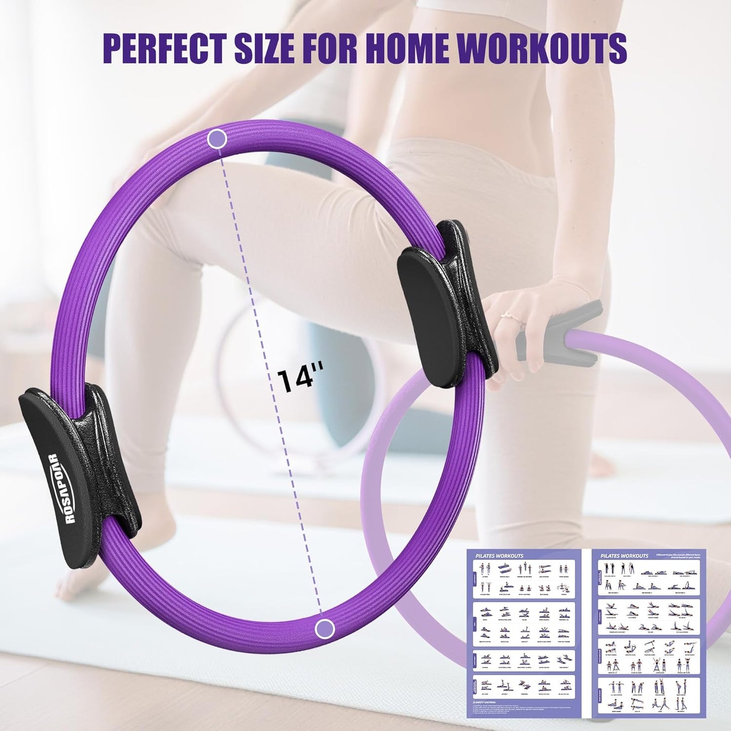 Skiennix Resistance Bands - 5-Piece Pilates Essentials Kit for Effective Home Workouts