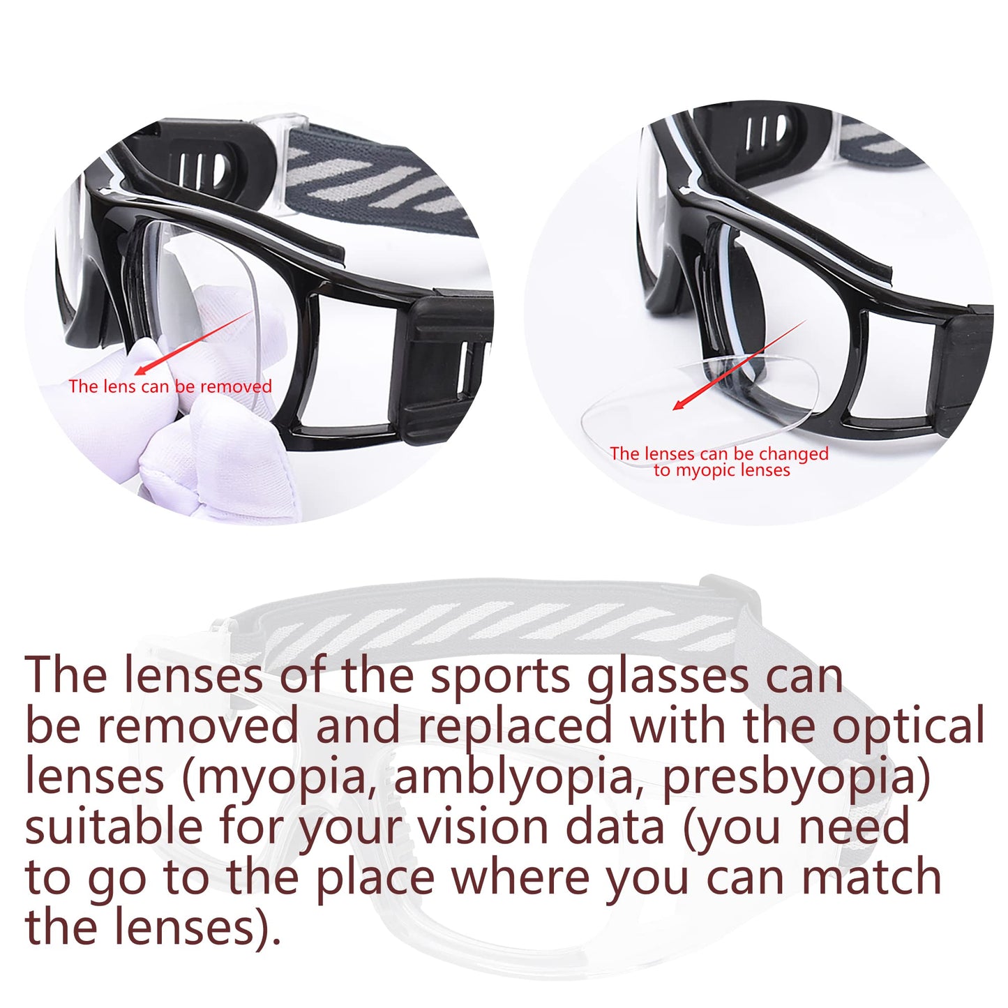 SooGree Basketball Soccer Football Goggles Anti Fog Protective Sports Goggles Glasses for Men Women