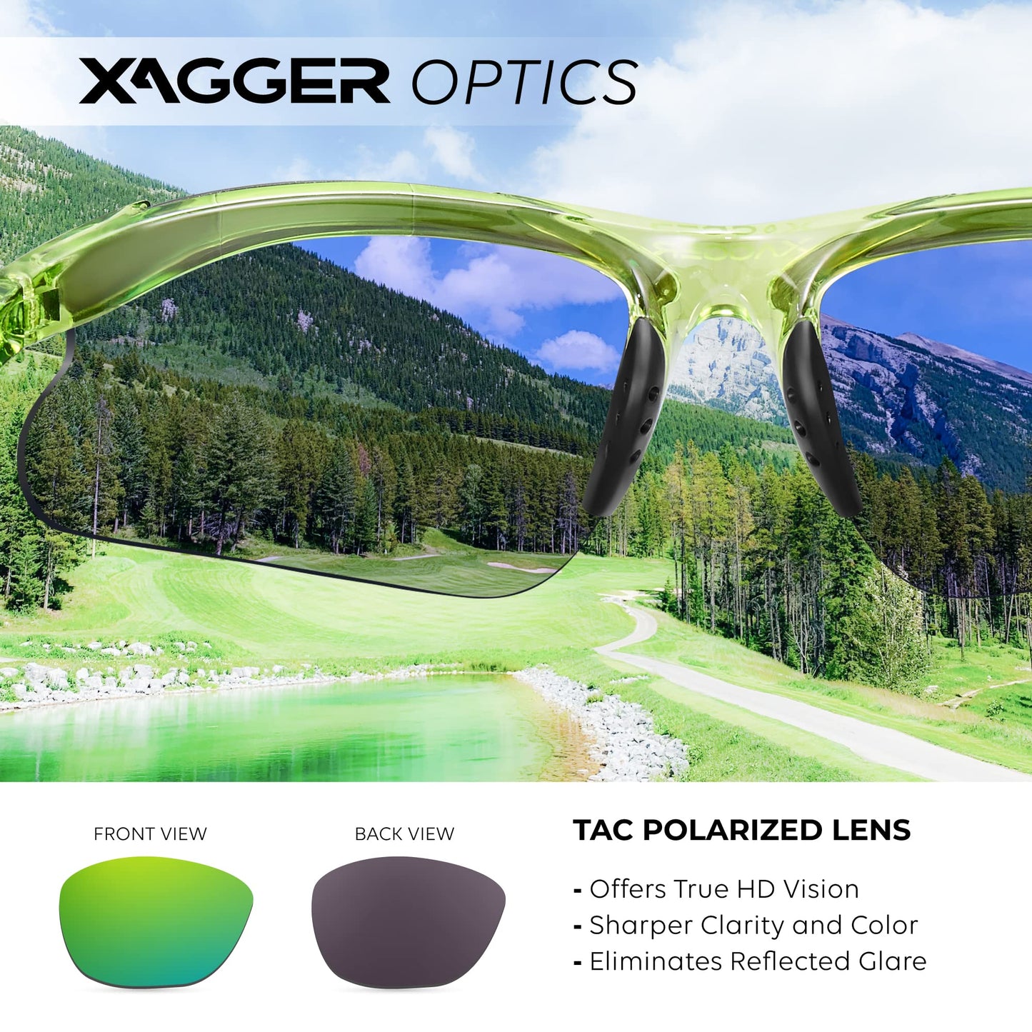 Xagger Kids Youth Polarized Sports Sunglasses for Boys Girls Baseball Softball Glasses TR90 Frame