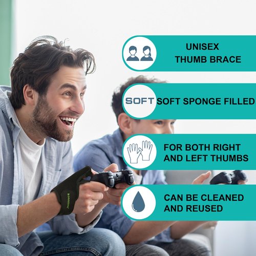 KONSEDIK Trigger Finger Thumb Splint,Adjustable Thumb Spica Support Stabilizer Brace for Pain,Sprains, Arthritis,Tendonitis,De Quervains Tenosynovitis,CMC Joint (Small)