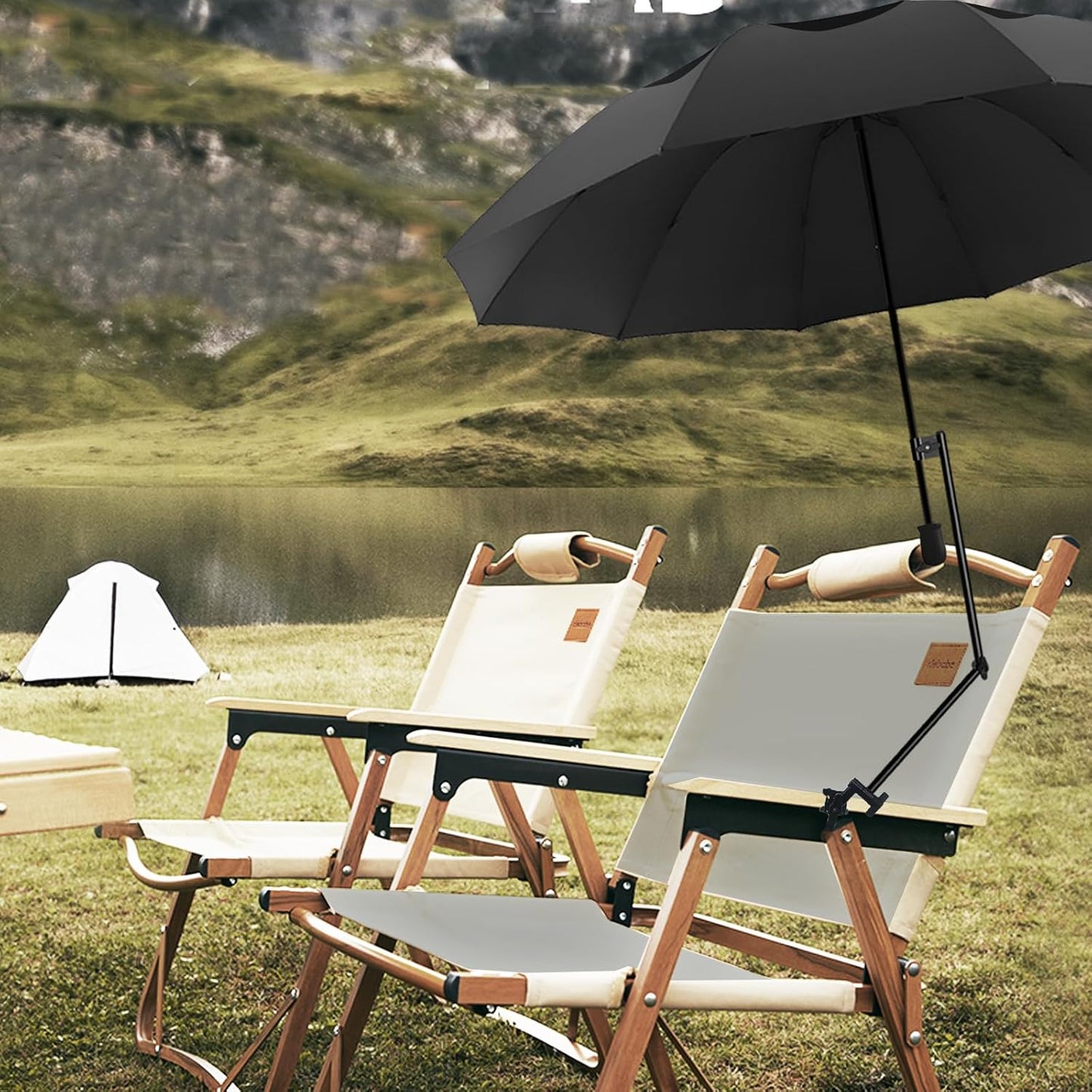 Patio Umbrellas | UPF 50+ Adjustable Shade Umbrella - Versatile Clamp for Beach, Patio & Camping