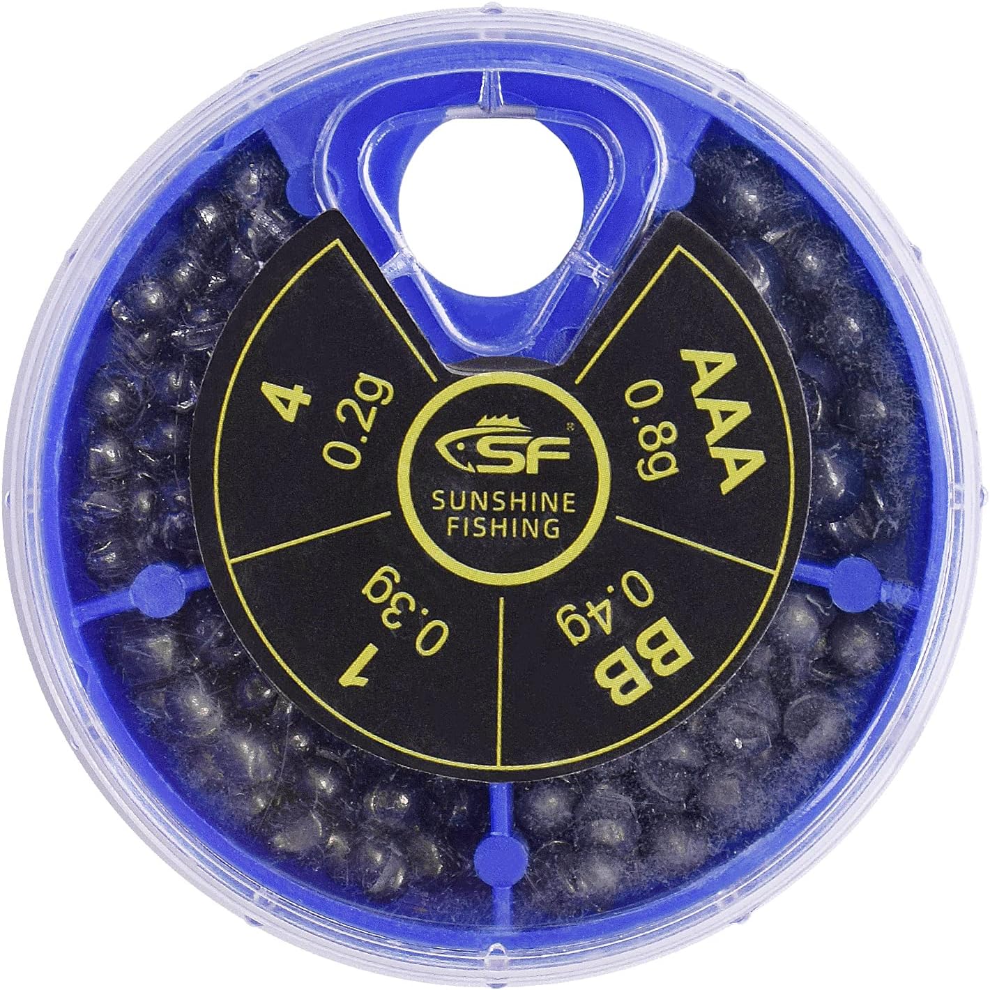 SF Micro Split Shot Combo - Removable Fly & Ice Fishing Sinkers Weights - Pure Lead (112 Pcs, 4 Sizes)