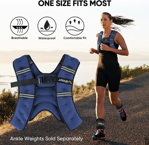 APEXUP Weighted Vest - Adjustable Workout Gear for Men & Women | Ideal for Strength Training & Running