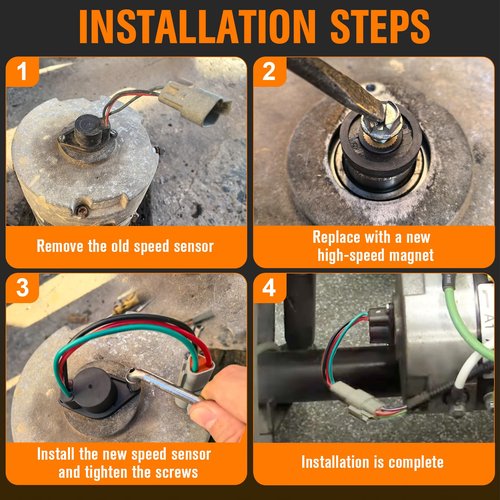 GODCTSUP Golf Cart High Speed Magnet Speed, Club Car IQ Speed for 48V DS&Precedent 2004-Up Golf Cart Models with ADC Motor, OEM# 102704901, 102265601