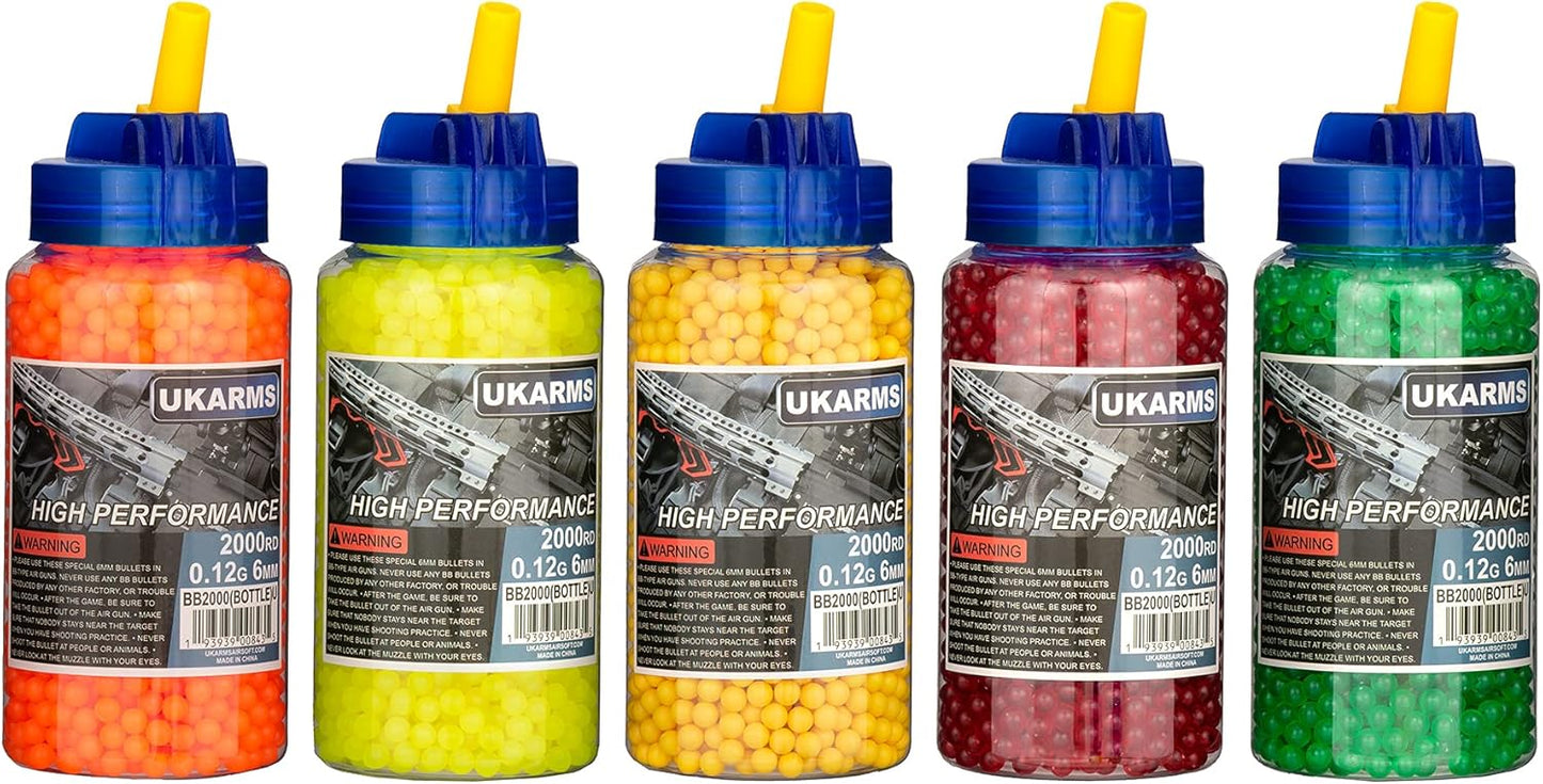 2000-Count Airsoft BB Pellets - 0.12g 6mm Precision for Enhanced Gameplay