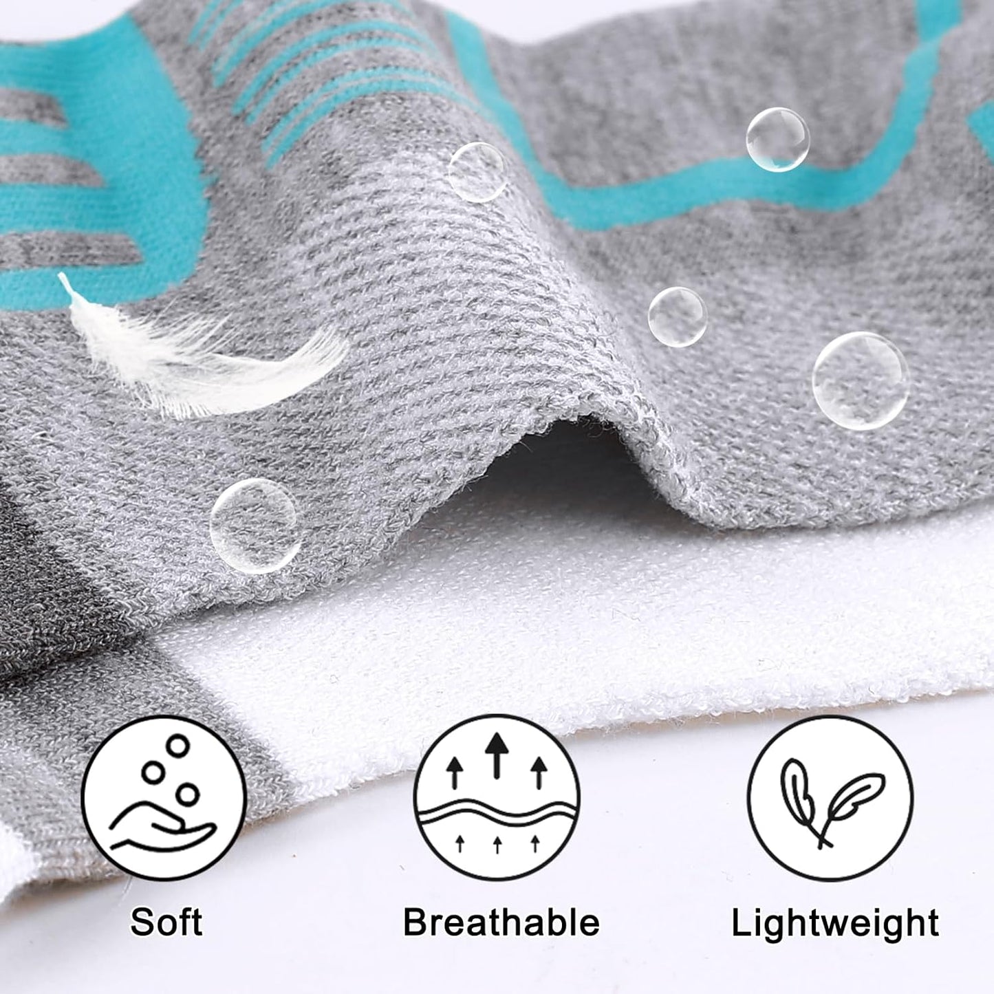 Shnn Women's Ankle Socks - Lightweight & Breathable Low Cut Design | 10/15 Pairs with Heel Tab