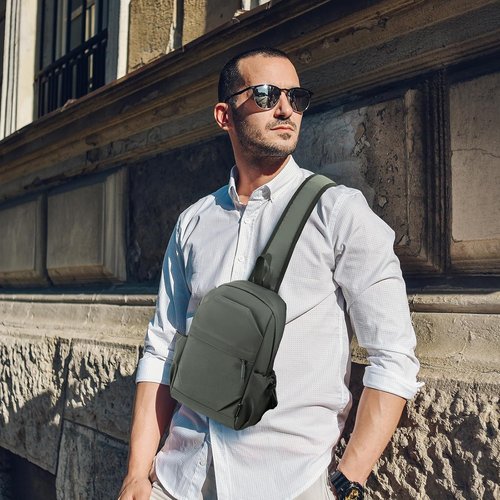 BIRDDIE Anti-Theft Crossbody Sling Bag - Versatile Casual Shoulder Backpack for Hiking & Travel