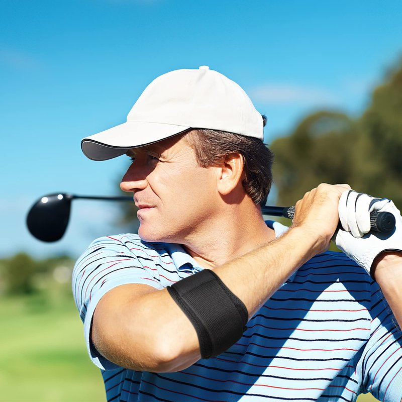 Forearm Guard & Elbow Brace ,Tennis Elbow Braces Guard for Tendonitis and Tennis,Golfers Adjustable Straps and Compression Pad for Men and Women,Elbow Support Relief