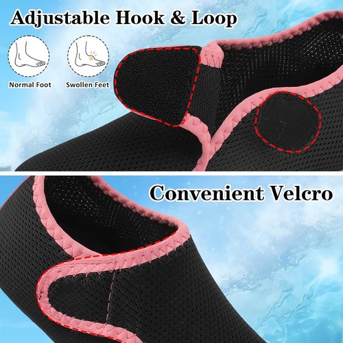 LeIsfIt Water Shoes - Quick-Dry Aqua Socks with Non-Slip Rubber Sole for Beach & Pool Activities