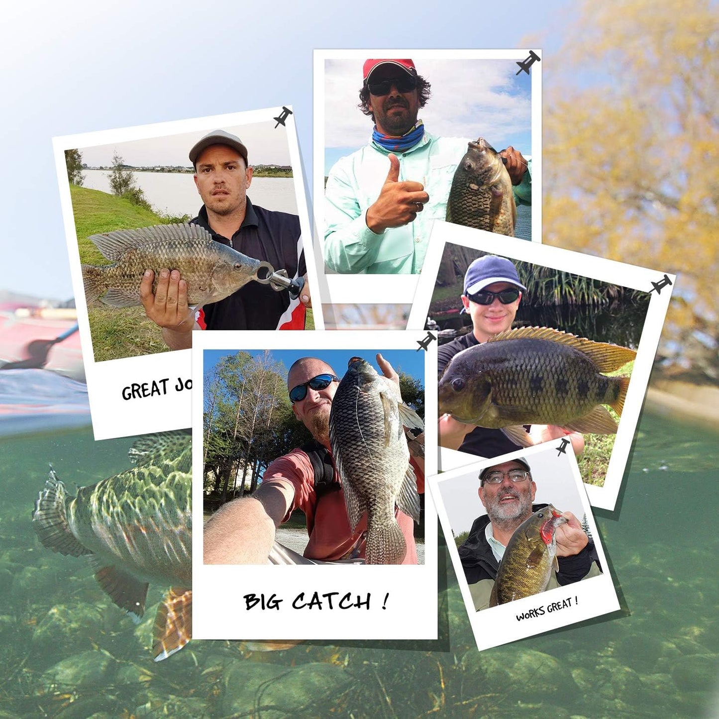 TRUSCEND Fishing Lures - Easy Catch Swimmax with BKK Hooks | Lifelike Wiggling Action for Bass, Trout & Walleye