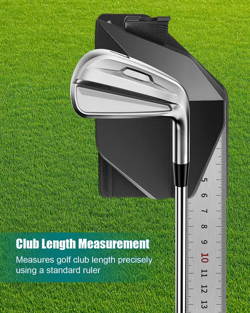 DYVBXS Golf Club Ruler Fitting Tool – Length Measuring Aid, Club Head Angle Adjustment & Swing Weight Balance Scale for Club Repair and Fitting
