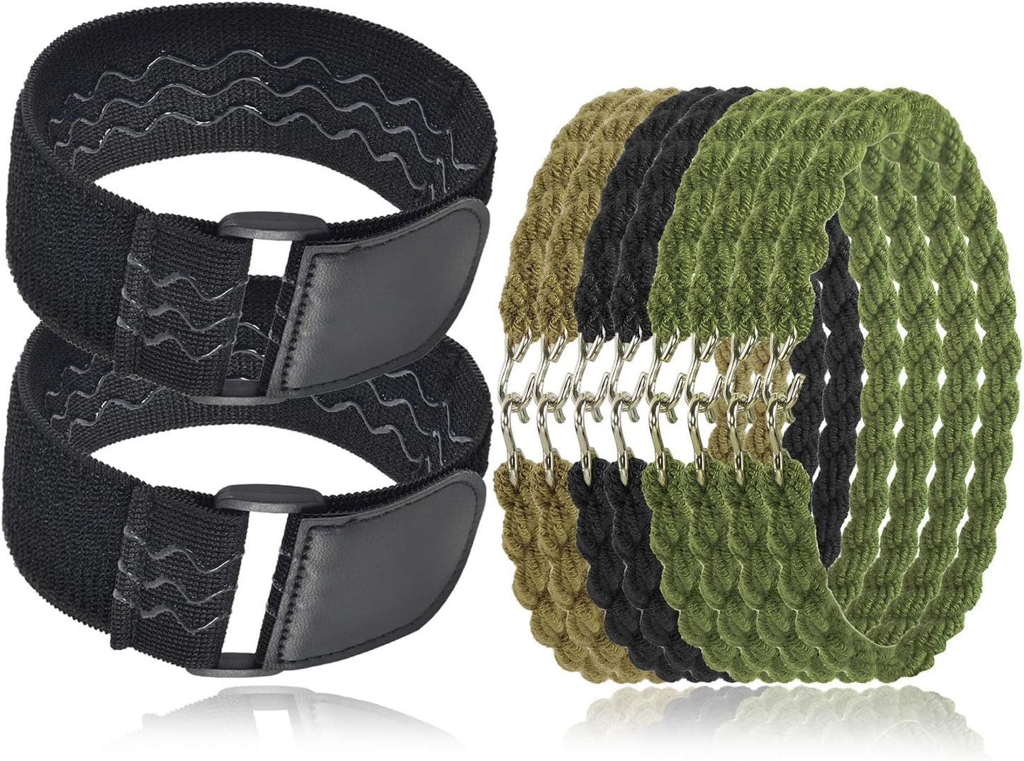 Skiennix Military Boot Blousers - Elastic Boot Bands for Secure Fit | 10PCS/16PCS Options