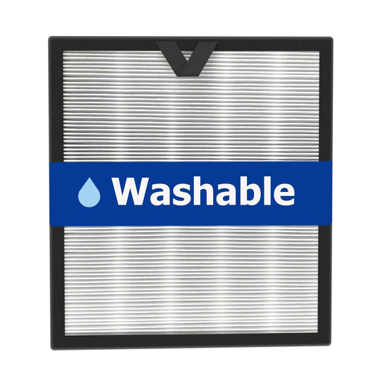 Vegebe Vital 100S 𝐖𝐚𝐬𝐡𝐚𝐛𝐥𝐞 Replacement Filter Fit for Levoit Vital 100S / 100S-P Air Purifier, H13 HEPA with High-Efficiency Activated Carbon, Part # Vital 100S-RF