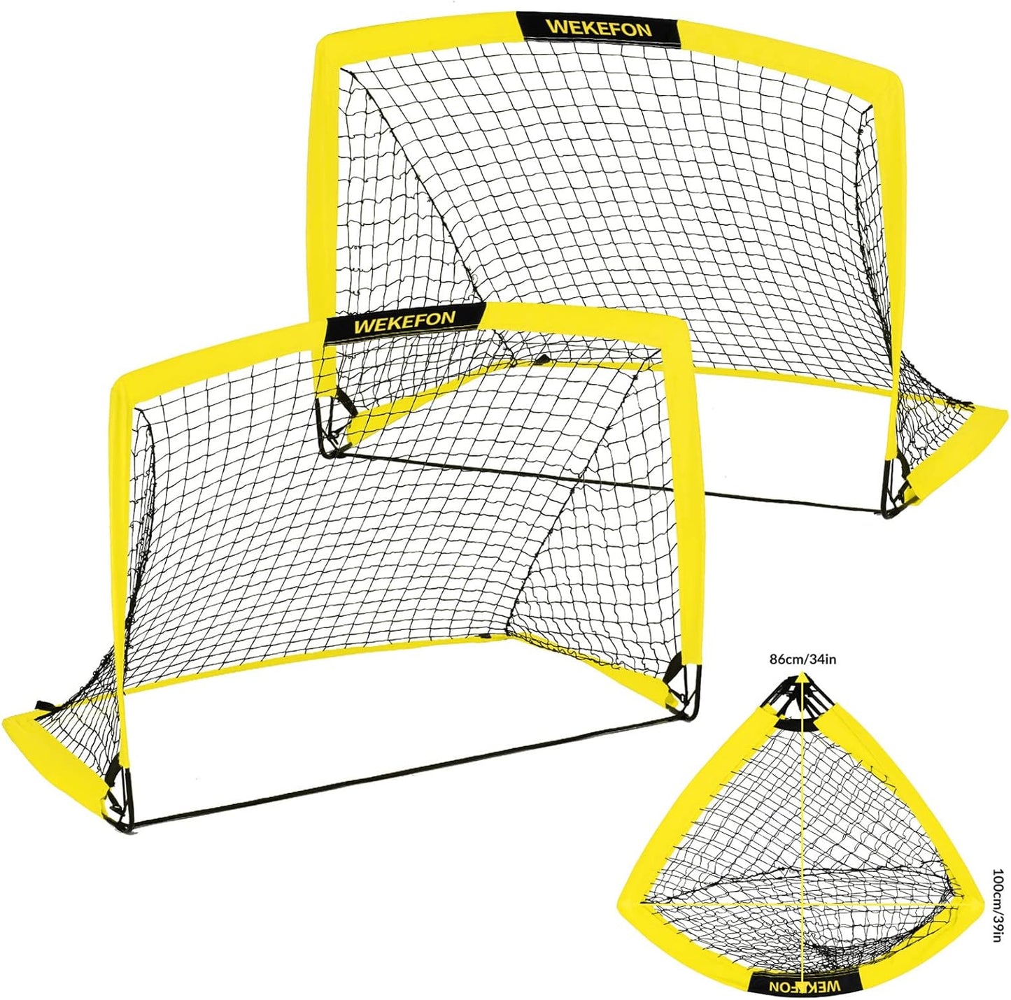 Skiennix Portable Soccer Goal - Arched Design with Carry Bag - 5x3.1ft for Kids & Adults