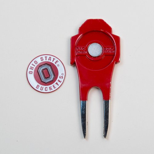 Team Golf NCAA Ohio St Shaped Divot Tool