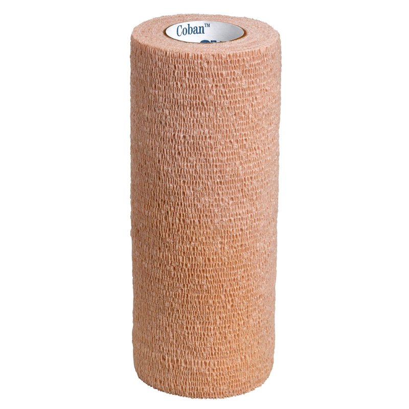 3M™ Coban™ Self-Adherent Wrap, 1586, Tan, 6 Inch x 5 Yards, 12 Rolls/Case