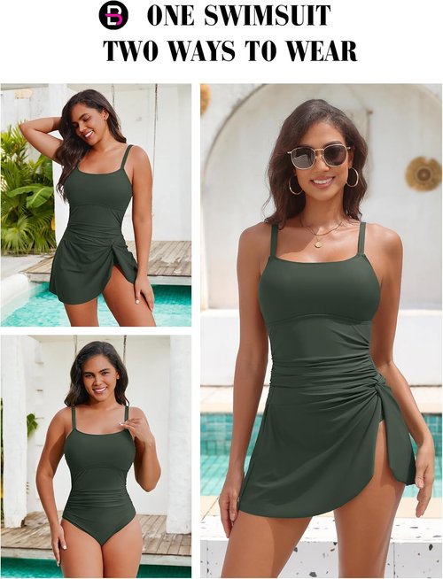 Blooming Jelly One-Piece Swimsuit - Modest Swim Skirt Design for a Slimming Fit | 2026 Collection