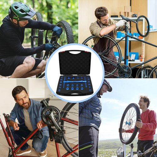 Wanocean Bicycle Bearing Press Set, Bike Tools for Wheels/Hub BB Axis Installation Universal Repair Kit, Turning Point Tool for Cycle Soft Tail Frame Drift