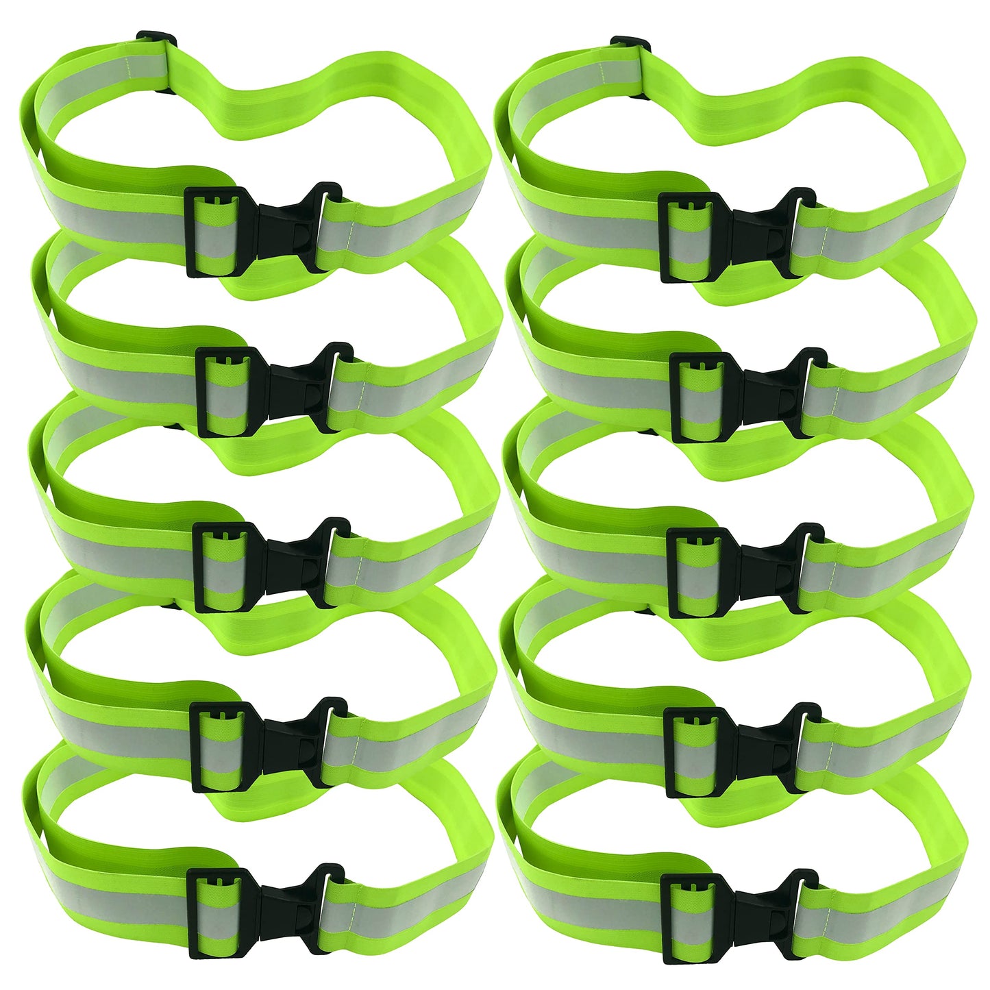 High Visibility Reflective Belt, Army PT Belt. Reflective Running Gear for Men and Women for Night Running Cycling Walking. Military Safety Reflector Strips (Pink Belt + Bag)