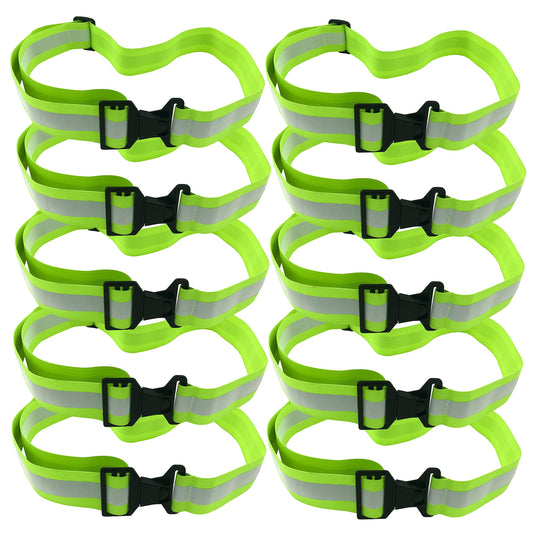 High Visibility Reflective Belt, Army PT Belt. Reflective Running Gear for Men and Women for Night Running Cycling Walking. Military Safety Reflector Strips (Pink Belt + Bag)