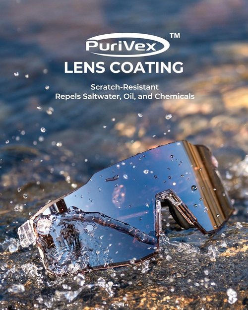 KastKing Etowah Polarized Fishing Sunglasses - PuriVex Lens Coating, Rimless Design, Unisex