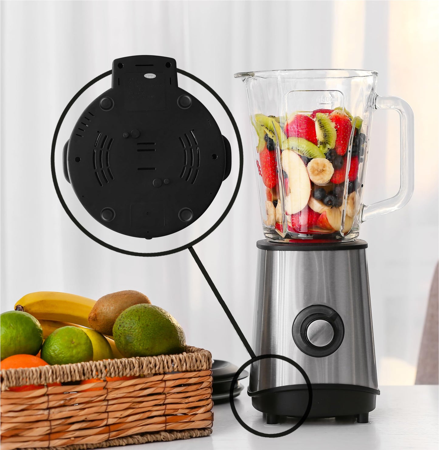 Slipstick GorillaGlides Kitchen Appliance Sliders (24 x 3/4” Round Glides) Self Adhesive Countertop Appliance Sliders Provide Easy Sliding and Saves Space on Counters