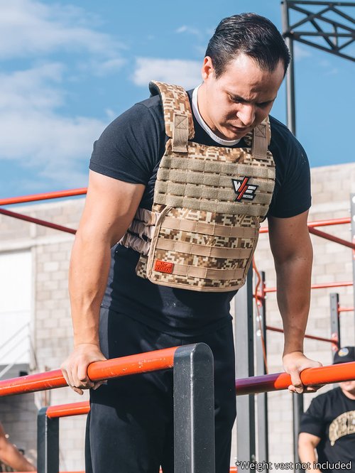 WF Tactical Weight Plates - Steel Pair for Weighted Vests - Fits WFT & Most Vests - Ideal for Running, Cross Training & Strength Workouts (Red, 20lb)