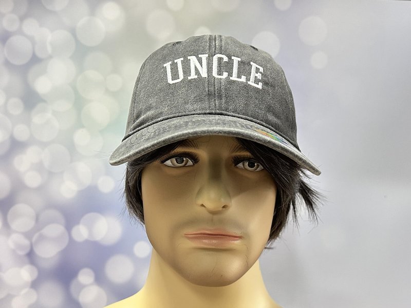 GDIQ Uncle Baseball Hat, Gifts for Funcle from Niece Nephew, Cool Birthday Fathers Day Present, Adjustable Embroidery Washed Black Cap for Men