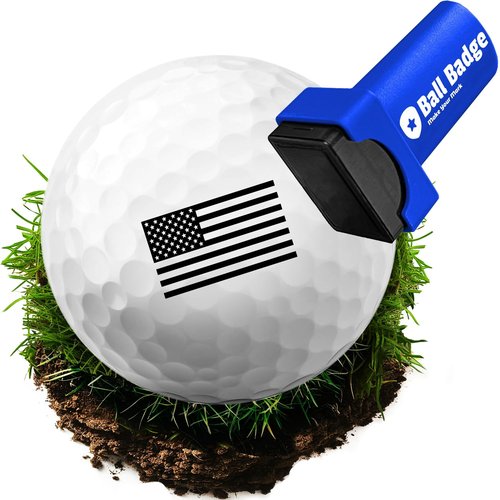 HODL 21 Ball Badge - Golf Ball Stamp (The America Series) Golf Ball Marker, Reusable Golf Ball Marking Tool to Identify Golf Balls (American Flag)