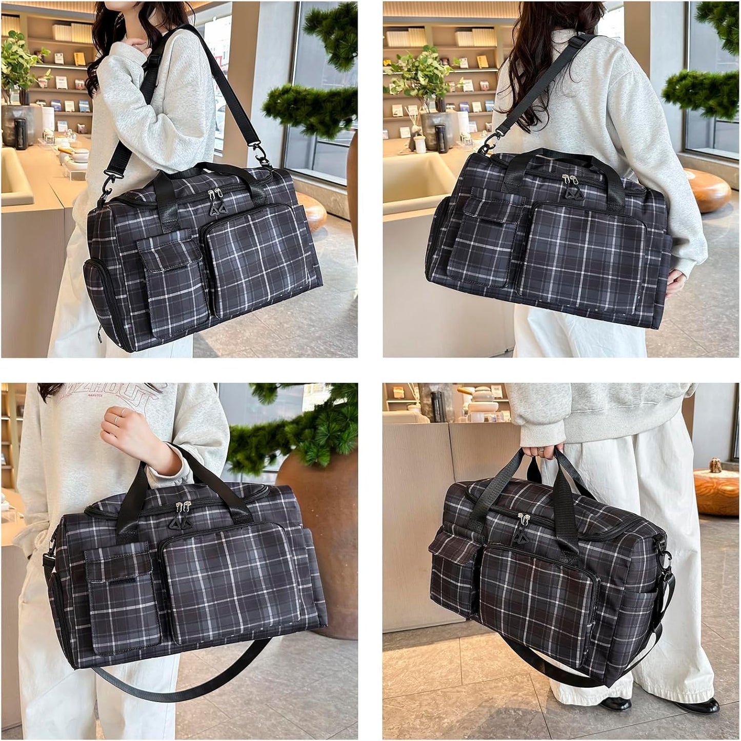Skiennix Small Gym Bag - Stylish Travel Duffle with Shoe Compartment | Perfect for Weekend Getaways