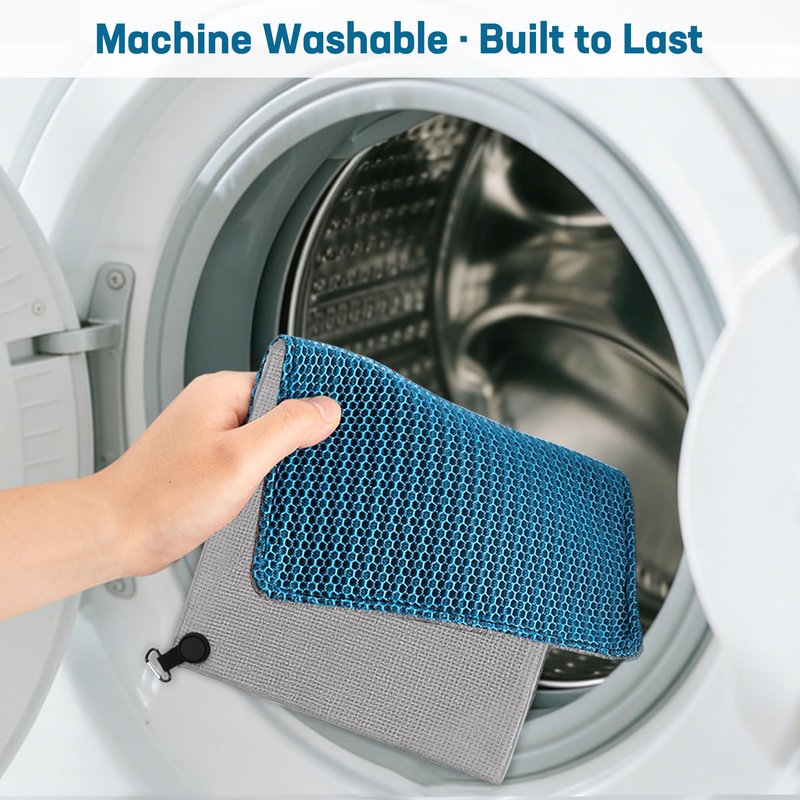 MOSTY Magnetic-Golf-Towel 2 Pack - Dual-Layer Waffle & Microfiber Golf Club Cleaning Towels with Strong Magnet for Golf Bags, Carts & Clubs - Premium Golf Accessories for Men & Women