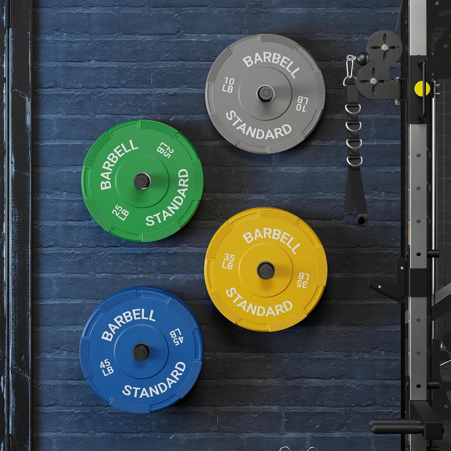 Mikolo Olympic Weight Plates - Enhanced Grip Bumper Plates for Strength Training | 2 Inch